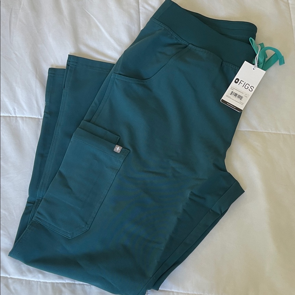 Figs Deep Teal Scrub Pants